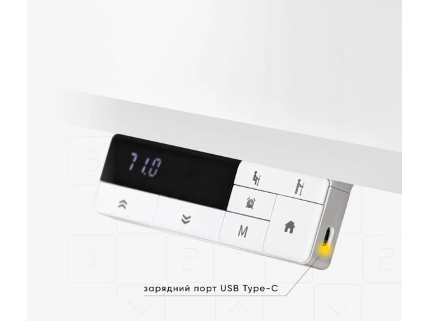 Стіл з електрорегулюванням висоти Mealux PowerDesk Duo White (EVO-242 Duo W/W) — фото 7